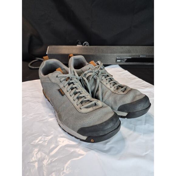 Oboz Bozeman Low Leather Hiking Shoes Charcoal Gray Men’s Size 12 main image 5